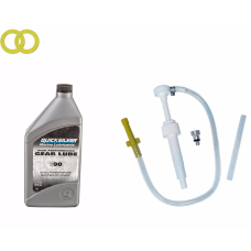 Насос для трансмісійної оливи+Трансмісійний (редукторний) масло Quicksilver Gear Lube (1L)+2 прокладки злив