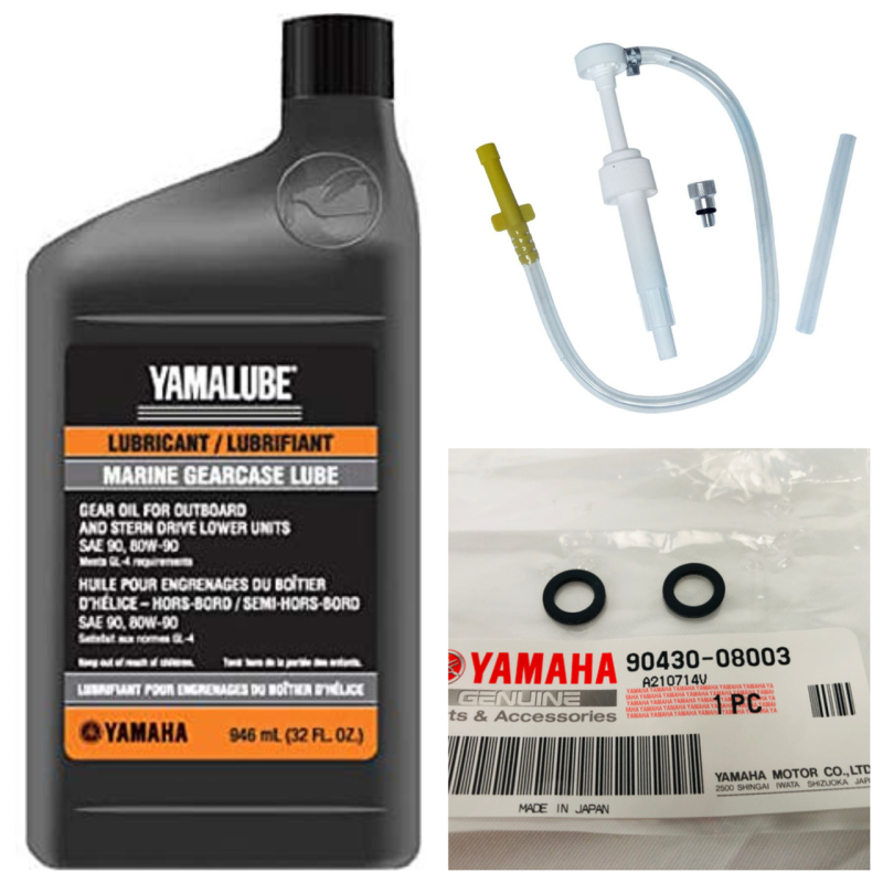 Комплект для заміни редукторної оливи в човновому моторі Ямаха Комплект для заміни редукторної оливи в човновому моторі Ямаха